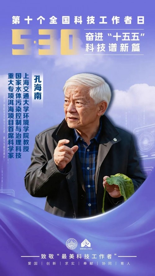 孔海南入选“最美科技工作者”